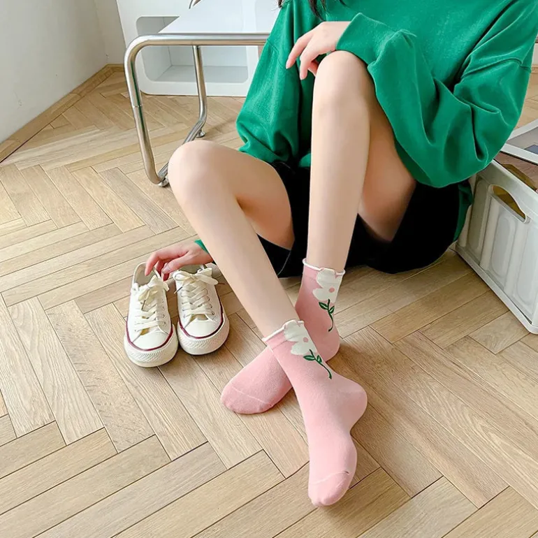 Spring Flower Socks