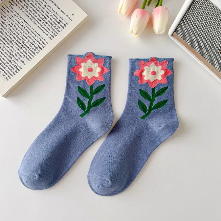 Spring Flower Socks