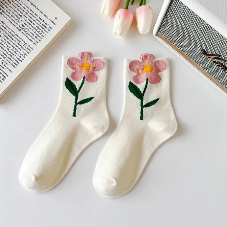 Spring Flower Socks