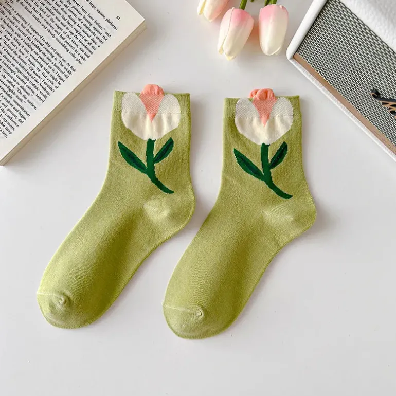 Spring Flower Socks