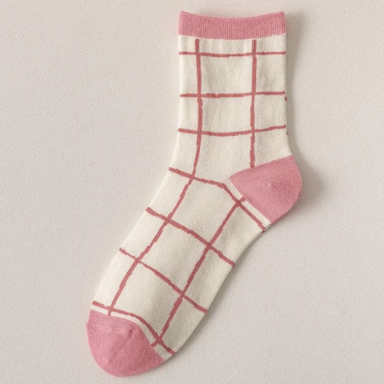 Spring Pink Floral Socks