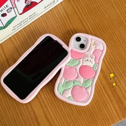 Spring Tulip Bunny iPhone Case