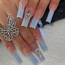 Square Shape Long Press On Nails