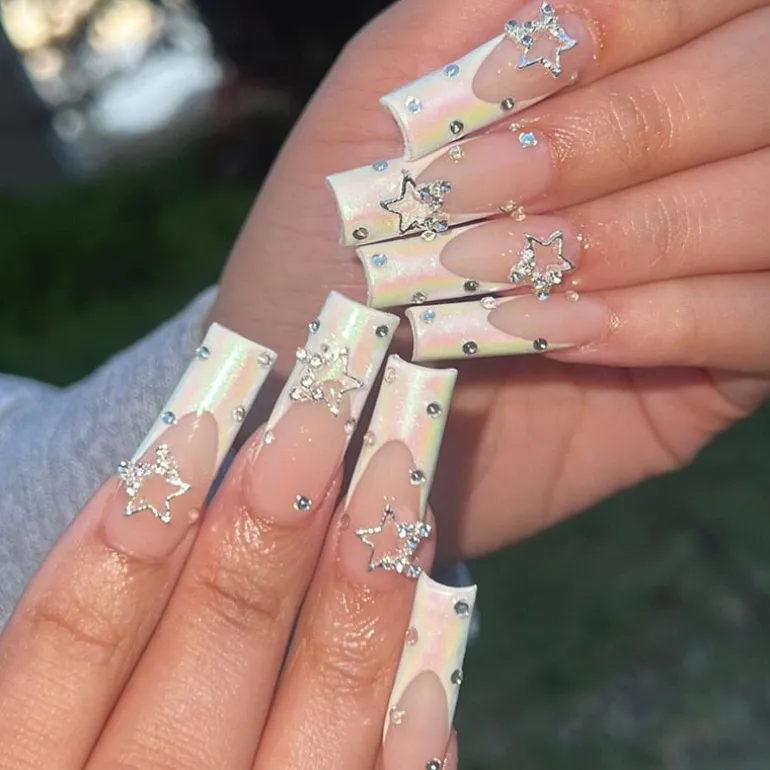 Square Shape Long Press On Nails