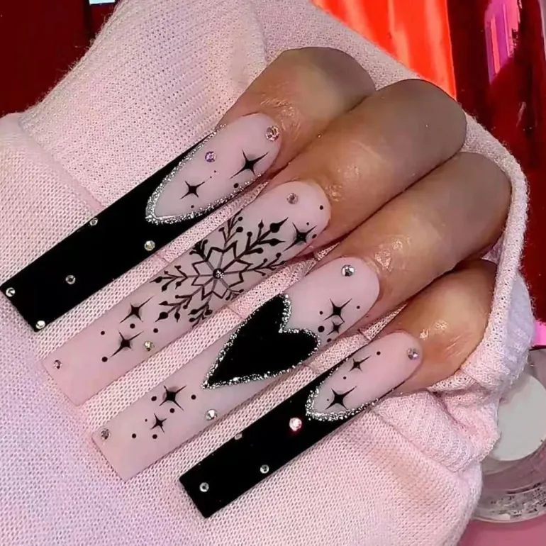 Square Shape Long Press On Nails