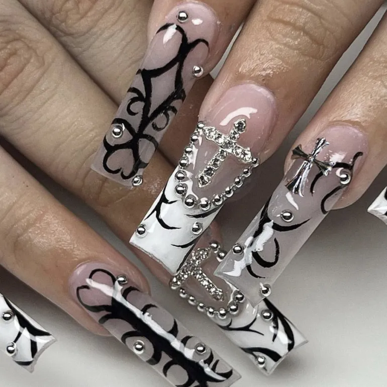 Square Shape Long Press On Nails