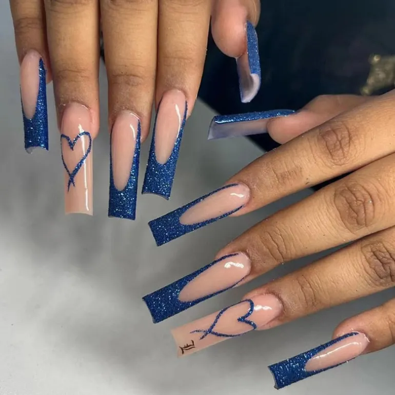 Square Shape Long Press On Nails
