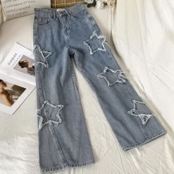 Star Patchwork Blue Jeans