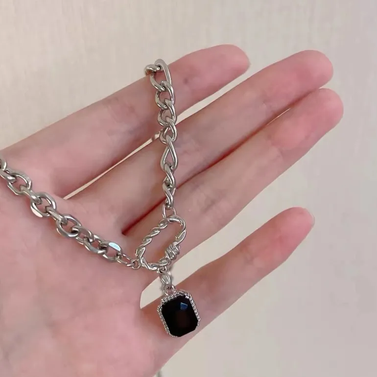 Starry Love Crystal Dangle Necklace