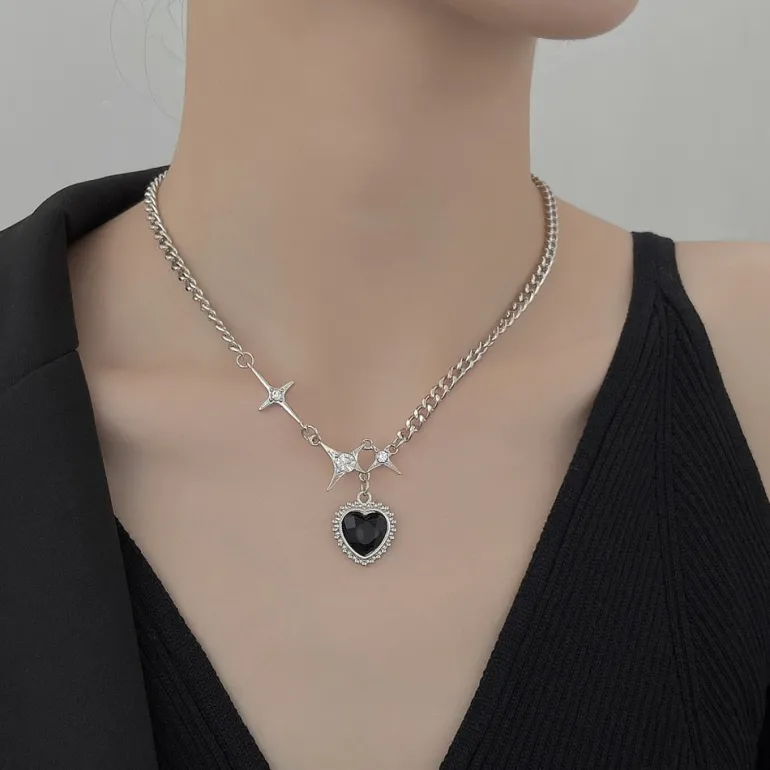 Starry Love Crystal Dangle Necklace