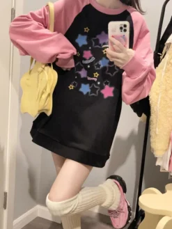 Starry Pastel Goth Sweater