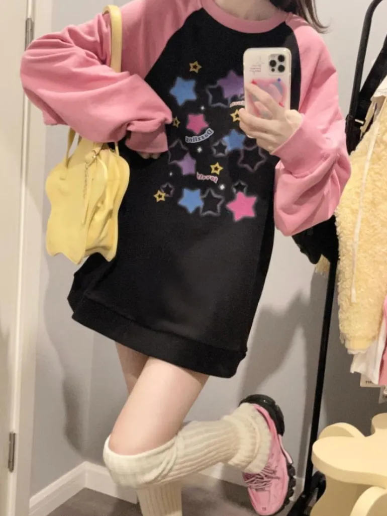 Starry Pastel Goth Sweater