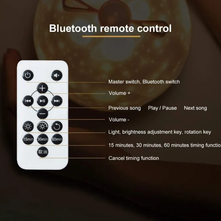 Starry Sky Projector Lamp & Speaker