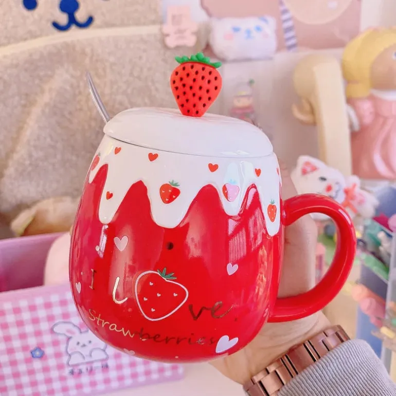 Strawberry Dessert Mugs