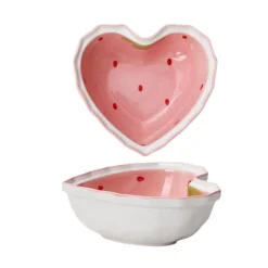 Strawberry Heart Cereal Bowl & Spoon