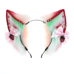 Strawberry Kitten Ears