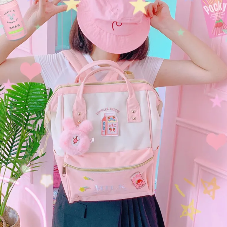 Strawberry Milk Backpack (5 Colors)