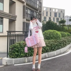 Strawberry Milk Knit Sweater