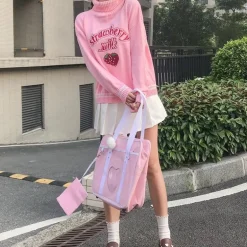 Strawberry Milk Knit Sweater
