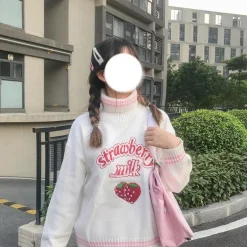 Strawberry Milk Knit Sweater