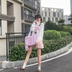 Strawberry Milk Knit Sweater