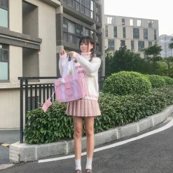 Strawberry Milk Knit Sweater