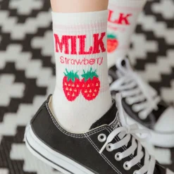 Strawberry Milk Socks