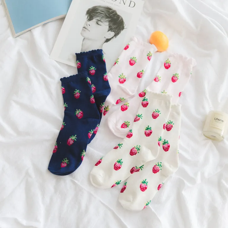 Strawberry Milk Socks
