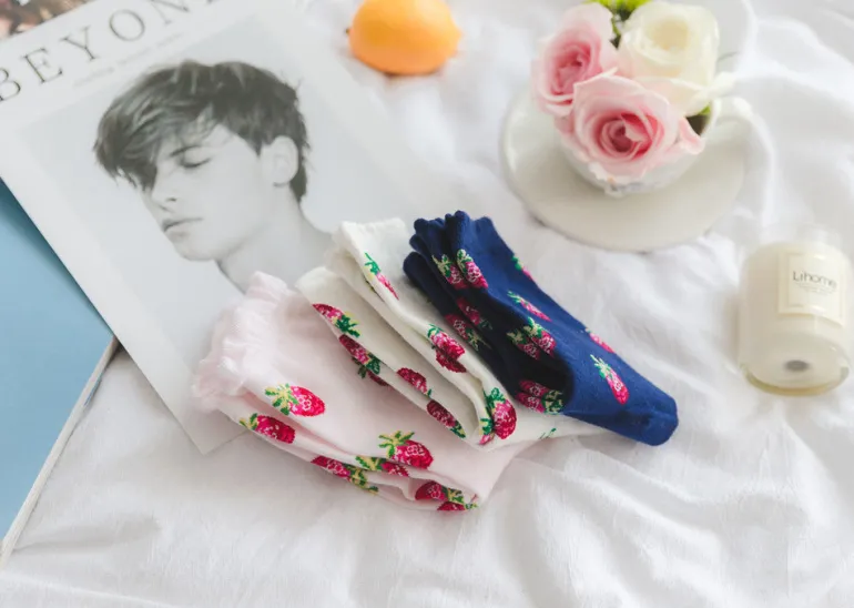 Strawberry Milk Socks