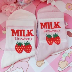 Strawberry Milk Socks