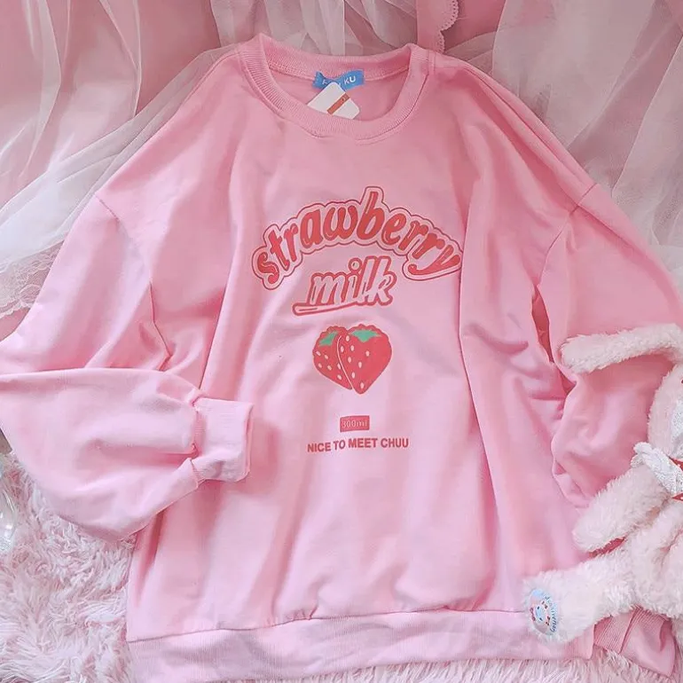 Strawberry Milk Sweatshirt