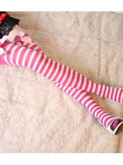 Strawberry Striped Stockings
