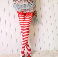 Strawberry Striped Stockings