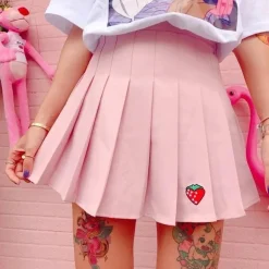 Strawberry Tennis Skirt