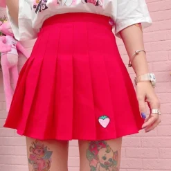 Strawberry Tennis Skirt
