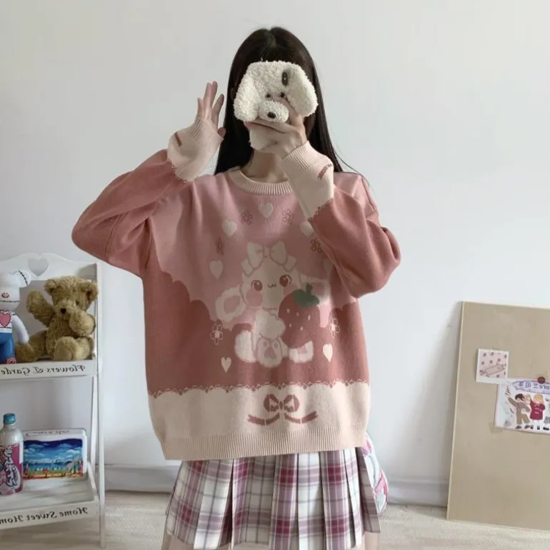 Strawbunny Knit Pullover
