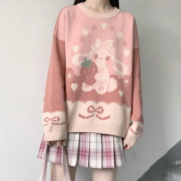 Strawbunny Knit Pullover