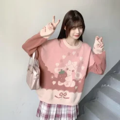 Strawbunny Knit Pullover