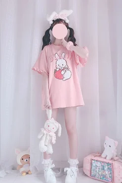 Strawbunny Oversized Tee
