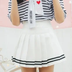 Striped Tennis Skirt