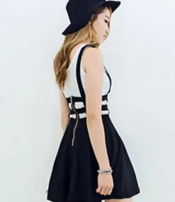 Suspender Cut-Out Dress
