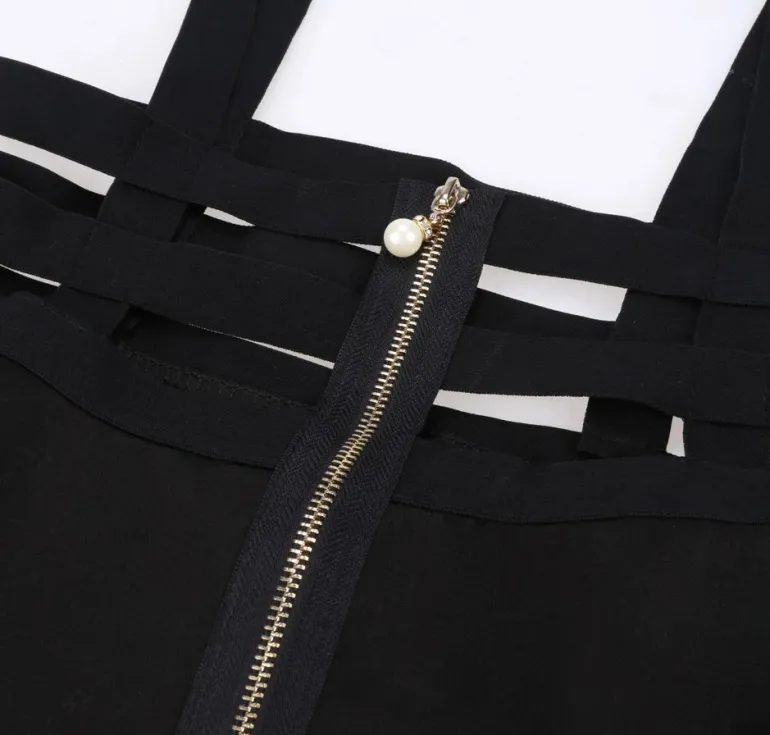 Suspender Cut-Out Dress