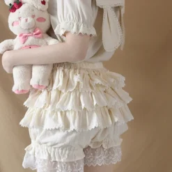 Sweet Beige Bloomer Shorts