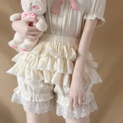 Sweet Beige Bloomer Shorts