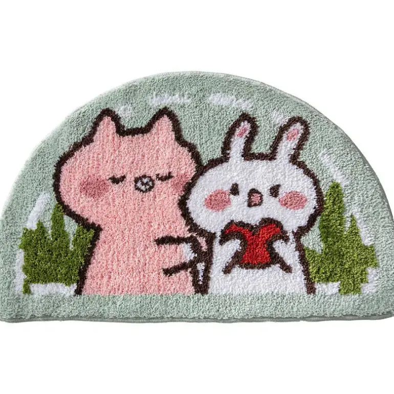 Sweet Bunny Friends Fluffy Floor Mat