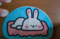 Sweet Bunny Friends Fluffy Floor Mat