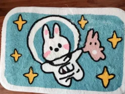 Sweet Bunny Friends Fluffy Floor Mat