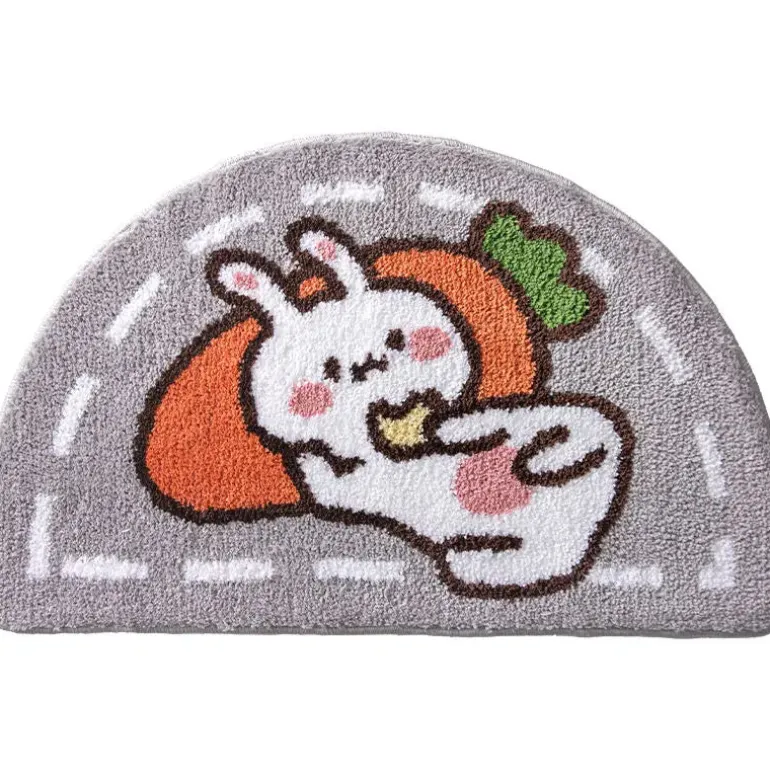 Sweet Bunny Friends Fluffy Floor Mat