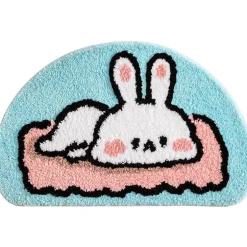 Sweet Bunny Friends Fluffy Floor Mat