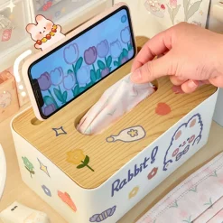 Sweet Bunny Tissue Box & Phone Holder